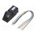 SEN0188; Sensor: fingerprint scanner; UART; 3.8÷7VDC; 54x20x20.5mm; 65mA; DFROBOT