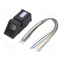 SEN0188; Sensor: fingerprint scanner; UART; 3.8÷7VDC; 54x20x20.5mm; 65mA; DFROBOT
