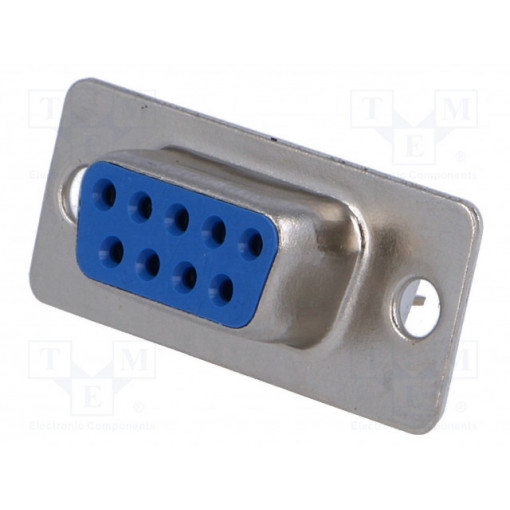 DS1034-09FUNSISS; D-Sub; PIN: 9; socket; female; straight; THT; 5A; 15mΩ; CONNFLY