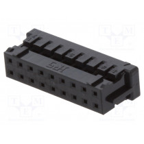 DF11-18DS-2C; Plug; wire-board; female; DF11; 2mm; PIN: 18; w/o contacts; straight; HIROSE