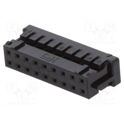 DF11-18DS-2C; Plug; wire-board; female; DF11; 2mm; PIN: 18; w/o contacts; straight; HIROSE