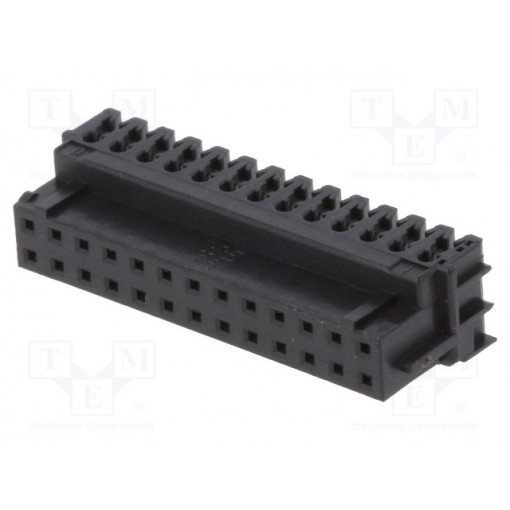 DF11-26DS-2R26(05); Plug; wire-board; female; DF11; 2mm; PIN: 26; IDC; for cable; tinned; HIROSE