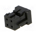 DF11-4DS-2C; Plug; wire-board; female; DF11; 2mm; PIN: 4; w/o contacts; for cable; HIROSE