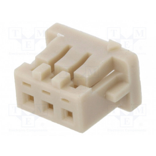 DF13-3S-1.25C; Plug; wire-board; female; DF13; 1.25mm; PIN: 3; w/o contacts; HIROSE