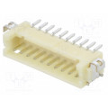 DF13A-10P-1.25H(75); Socket; wire-board; male; DF13; 1.25mm; PIN: 10; SMT; on PCBs; tinned; HIROSE DF13A-10P-1.25H(75); Socket; wire-board; male; DF13; 1.25mm; PIN: 10; SMT; on PCBs; tinned; HIROSE