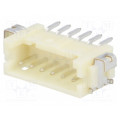 DF13A-6P-1.25H(75); Socket; wire-board; male; DF13; 1.25mm; PIN: 6; SMT; on PCBs; tinned; HIROSE DF13A-6P-1.25H(75); Socket; wire-board; male; DF13; 1.25mm; PIN: 6; SMT; on PCBs; tinned; HIROSE