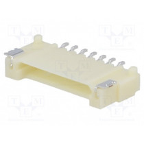 DF14-7P-1.25H(24); Socket; wire-board; male; DF14; 1.25mm; PIN: 7; SMT; on PCBs; tinned; HIROSE