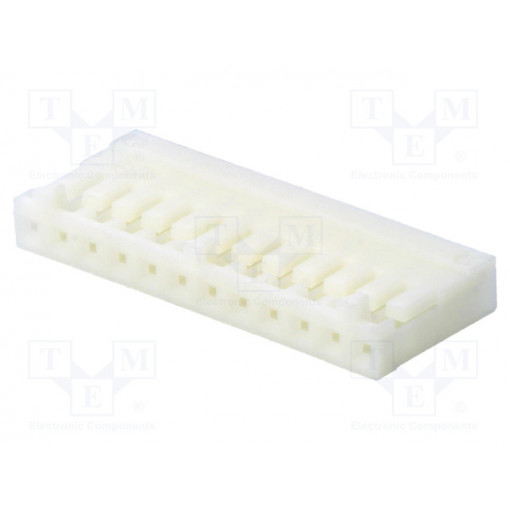 DF1B-12S-2.5R; Wire-wire/PCB; plug; female; DF1B; 2.5mm; PIN: 12; w/o contacts; HIROSE