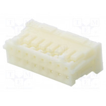 DF1B-16DS-2.5RC; Wire-wire/PCB; plug; female; DF1B; 2.5mm; PIN: 16; w/o contacts; HIROSE