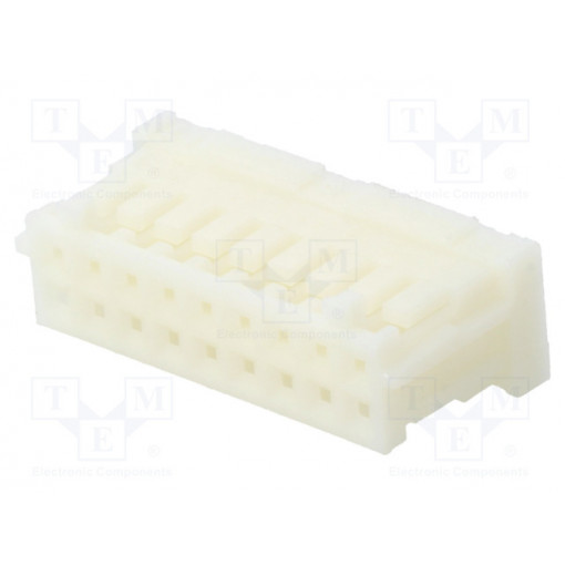 DF1B-18DS-2.5RC; Wire-wire/PCB; plug; female; DF1B; 2.5mm; PIN: 18; w/o contacts; HIROSE