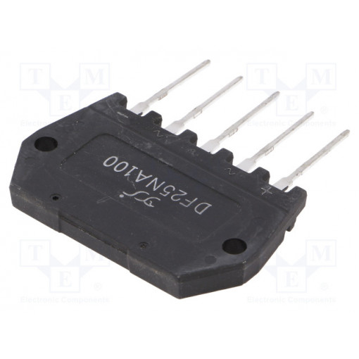DF25NA100; Three-phase bridge rectifier; Urmax: 1kV; If: 25A; Ifsm: 400A; THT; YANGJIE TECHNOLOGY