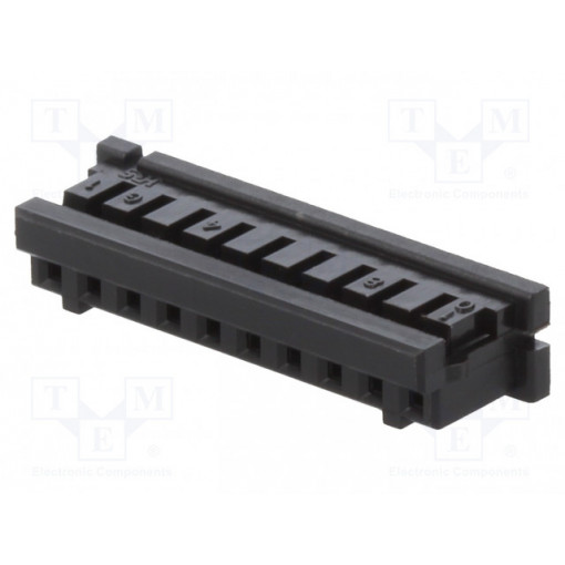 DF3-10S-2C; Plug; wire-board; female; DF3; 2mm; PIN: 10; w/o contacts; for cable; HIROSE