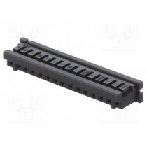 DF3-15S-2C; Plug; wire-board; female; DF3; 2mm; PIN: 15; w/o contacts; for cable; HIROSE