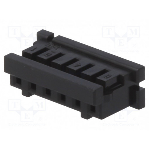 DF3-6S-2C; Plug; wire-board; female; DF3; 2mm; PIN: 6; w/o contacts; for cable; HIROSE