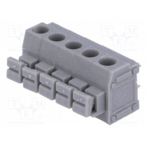 DG235-5.0-05P-11-00A(H); PCB terminal block; angled 90°; 5mm; ways: 5; on PCBs; 1.5mm2; 8A; DEGSON ELECTRONICS
