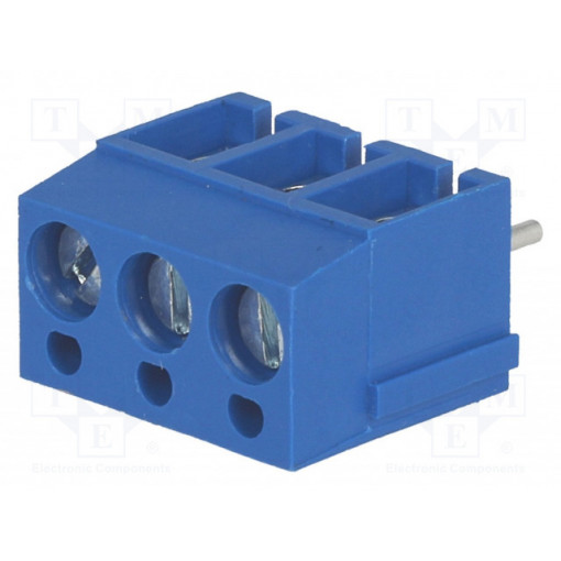 DG300-5.0-03P-12-00A(H); PCB terminal block; angled 90°; 5mm; ways: 3; on PCBs; 2.5mm2; 24A; DEGSON ELECTRONICS