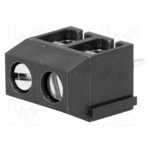 DG306-5.0-02P-11-00A(H); PCB terminal block; angled 90°; 5mm; ways: 2; on PCBs; 1.5mm2; 15A; DEGSON ELECTRONICS