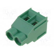DG636-6.35-02P-14-00A(H); PCB terminal block; angled 90°; 6.35mm; ways: 2; on PCBs; 4mm2; DEGSON ELECTRONICS
