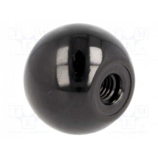 DIN 319-KU-40-M8-C; Ball knob; Ø: 40mm; Int.thread: M8; 15mm; ELESA+GANTER