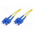 DK-2922-10; Fiber patch cord; OS1; both sides,SC/UPC; 10m; LSZH; yellow; DIGITUS