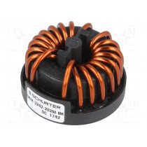 DKIH-3242-202M-NK; Inductor: wire with current compensation; THT; 3.7mH; 2.5mΩ; 20A; SCHURTER