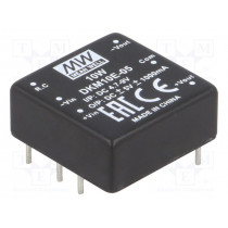 DKM10E-05; Converter: DC/DC; 10W; Uin: 4.7÷8V; Uout: 5VDC; Uout2: -5VDC; 18g; MEAN WELL