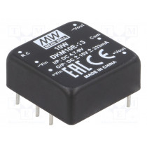 DKM10E-15; Converter: DC/DC; 10W; Uin: 4.7÷8V; Uout: 15VDC; Uout2: -15VDC; 18g; MEAN WELL