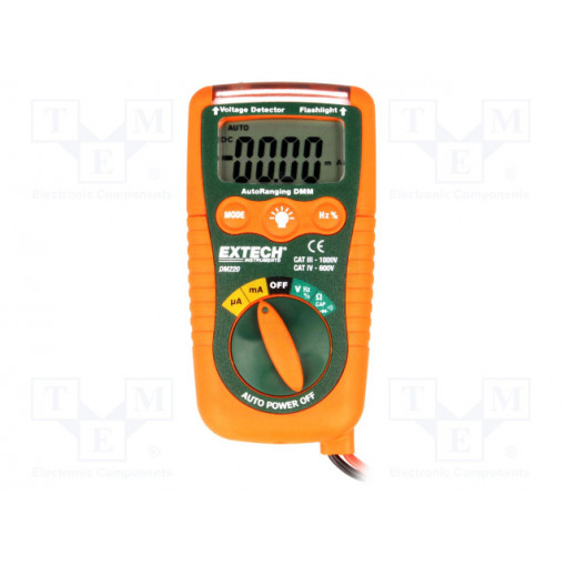 DM220; Digital multimeter; LCD 3,75 digit (4000); 0.5÷99%; EXTECH