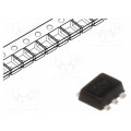 DMN2400UV-7; Transistor: N-MOSFET x2; unipolar; 20V; 0.84A; 0.53W; SOT563; DIODES INCORPORATED DMN2400UV-7; Transistor: N-MOSFET x2; unipolar; 20V; 0.84A; 0.53W; SOT563; DIODES INCORPORATED