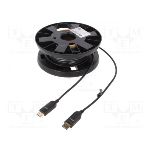 ; Cable; DisplayPort 1.4,HDCP 2.2,optical; 10m; black; Goobay ; Cable; DisplayPort 1.4,HDCP 2.2,optical; 10m; black; Goobay