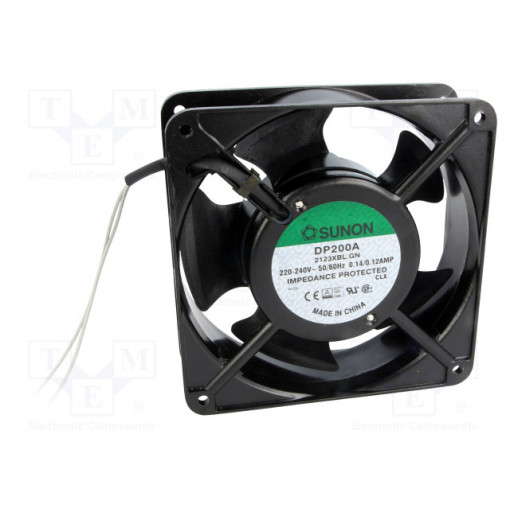 DP200A2123XBL.GN; Fan: AC; axial; 230VAC; 120x120x38mm; 165(±10%)m3/h; 45dBA; 2850rpm; SUNON