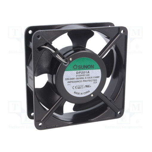 DP201A2123HST.GN; Fan: AC; axial; 230VAC; 120x120x38mm; 144(±10%)m3/h; 43dBA; 2550rpm; SUNON