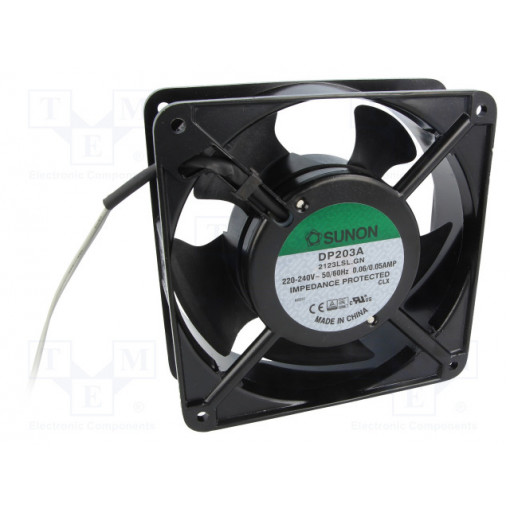 DP203A2123LSL.GN; Fan: AC; axial; 230VAC; 120x120x38mm; 119(±10%)m3/h; 36dBA; 2000rpm; SUNON