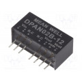 DPAN02B-12; Converter: DC/DC; 2W; Uin: 18÷36V; Uout: 12VDC; Uout2: -12VDC; SIP8; MEAN WELL