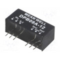 DPB09A-12; Converter: DC/DC; 9W; Uin: 9÷18V; Uout: 12VDC; Uout2: -12VDC; SIP8; MEAN WELL
