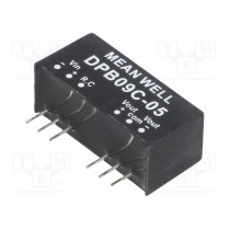DPB09C-05; Converter: DC/DC; 9W; Uin: 36÷75V; Uout: 5VDC; Uout2: -5VDC; SIP8; MEAN WELL