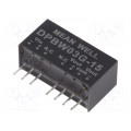 DPBW03G-15; Converter: DC/DC; 3W; Uin: 18÷75V; Uout: 15VDC; Uout2: -15VDC; SIP8; MEAN WELL