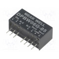DPBW06G-05; Converter: DC/DC; 6W; Uin: 18÷75V; Uout: 5VDC; Uout2: -5VDC; SIP8; MEAN WELL