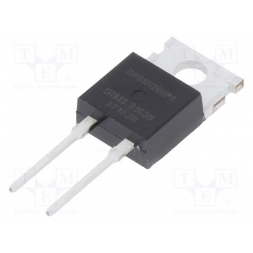 DPG10I200PA; Diode: rectifying; THT; 200V; 10A; tube; Ifsm: 140A; TO220AC; 65W; IXYS