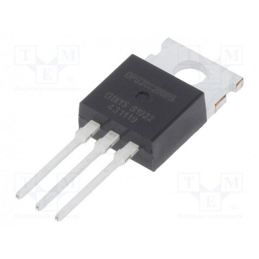 DPG30C200PB; Diode: rectifying; THT; 200V; 2x15A; tube; Ifsm: 240A; TO220AB; 90W; IXYS
