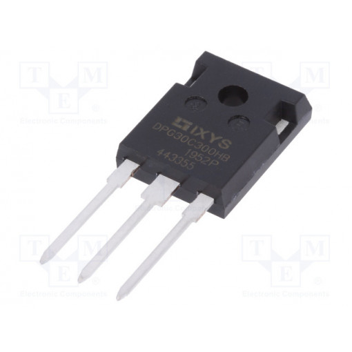 DPG30C300HB; Diode: rectifying; THT; 300V; 2x15A; tube; Ifsm: 240A; TO247-3; 90W; IXYS