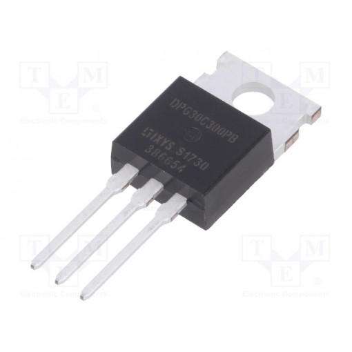 DPG30C300PB; Diode: rectifying; THT; 300V; 2x15A; tube; Ifsm: 240A; TO220AB; 90W; IXYS