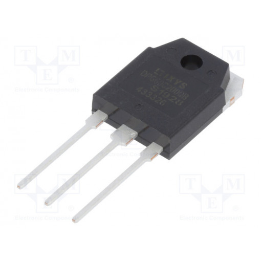 DPG60C200QB; Diode: rectifying; THT; 200V; 2x30A; tube; Ifsm: 360A; TO3P; 160W; IXYS