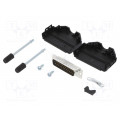 L17DPPK25-BK+L717SDB25P; D-Sub; PIN: 25; male; straight; soldering; for cable; gold flash; AMPHENOL L17DPPK25-BK+L717SDB25P; D-Sub; PIN: 25; male; straight; soldering; for cable; gold flash; AMPHENOL
