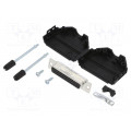 L17DPPK25-BK+L77HDB44S; D-Sub HD; PIN: 44; female; straight; soldering; for cable; UNC4-40; AMPHENOL L17DPPK25-BK+L77HDB44S; D-Sub HD; PIN: 44; female; straight; soldering; for cable; UNC4-40; AMPHENOL
