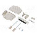 L17DPPK25-M+L77HDB44S; D-Sub HD; PIN: 44; female; straight; soldering; for cable; UNC4-40; AMPHENOL L17DPPK25-M+L77HDB44S; D-Sub HD; PIN: 44; female; straight; soldering; for cable; UNC4-40; AMPHENOL