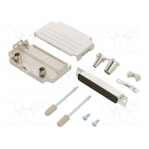 L17DPPK37-M+L717HDC62P; D-Sub HD; PIN: 62; male; straight; soldering; for cable; gold flash; AMPHENOL