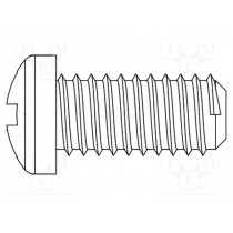 8G206M8X35; Screw; M8x35; Head: cheese head; Phillips; polyamide; Colour: white; DREMEC