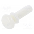8G4012.6X6.0W; Rivet; polyamide; L.rivet: 7.2mm; Panel cutout diam: 2.7mm; UL94HB; DREMEC 8G4012.6X6.0W; Rivet; polyamide; L.rivet: 7.2mm; Panel cutout diam: 2.7mm; UL94HB; DREMEC
