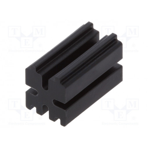 8GE04V80261; Spacer sleeve; LED; ØLED: 3mm; L: 9mm; black; UL94V-2; Mat: polyamide; DREMEC